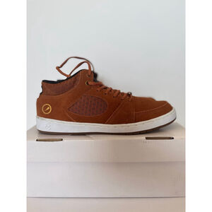 ES Sneakers Shoes Skateboard Accel Slim Mid Men Brown Size 9 Sample Sale New